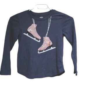 OLD Navy long sleeves children t-shirt with figure skates applique
